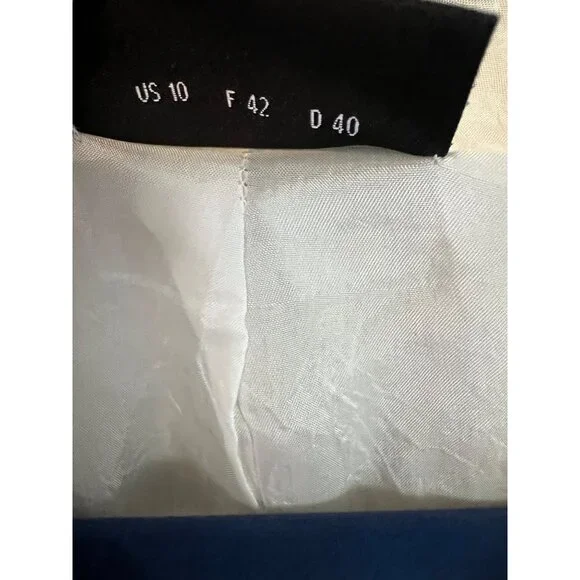 Akris Wool & Silk Career Wear Grey Blazer Size 10 - Picture 6 of 12